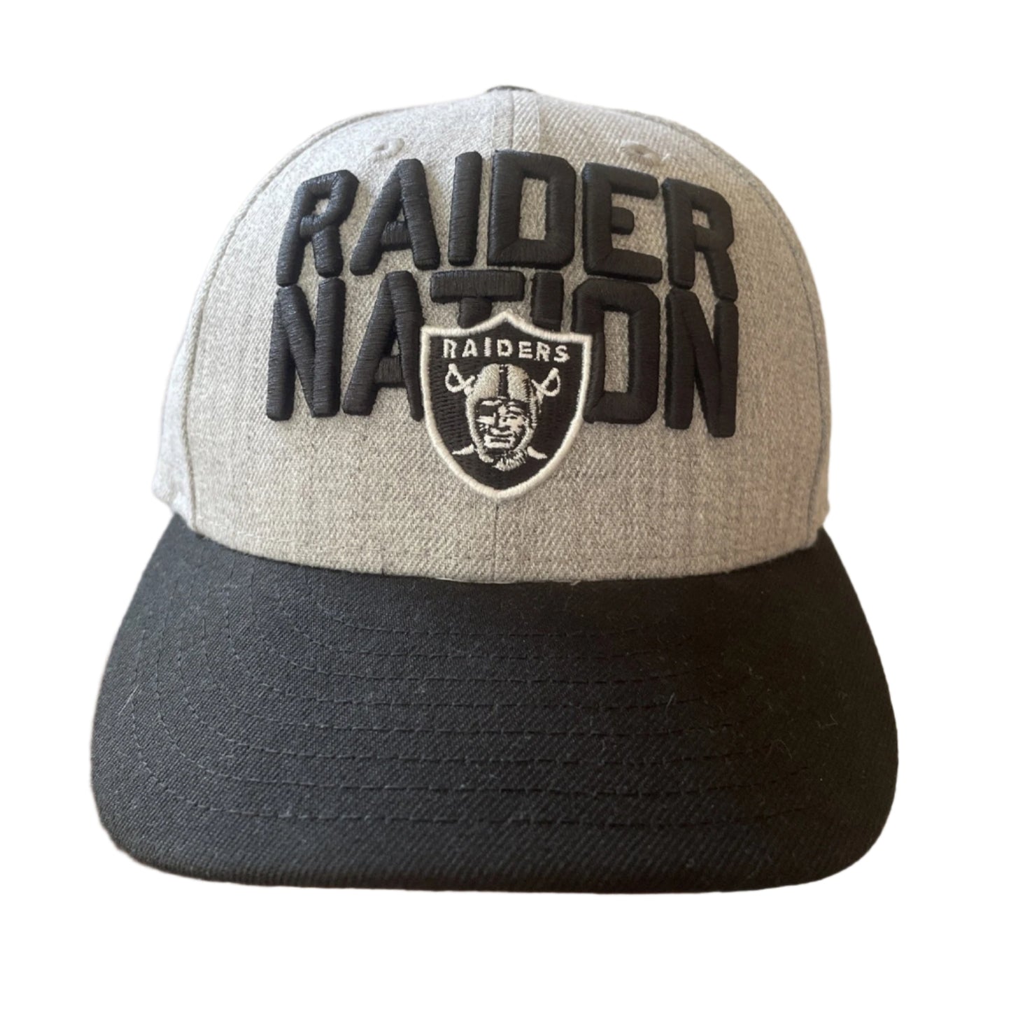 Las Vegas RAIDERS NFL New Era 59FIFTY fitted hat football NFL hat Size 7