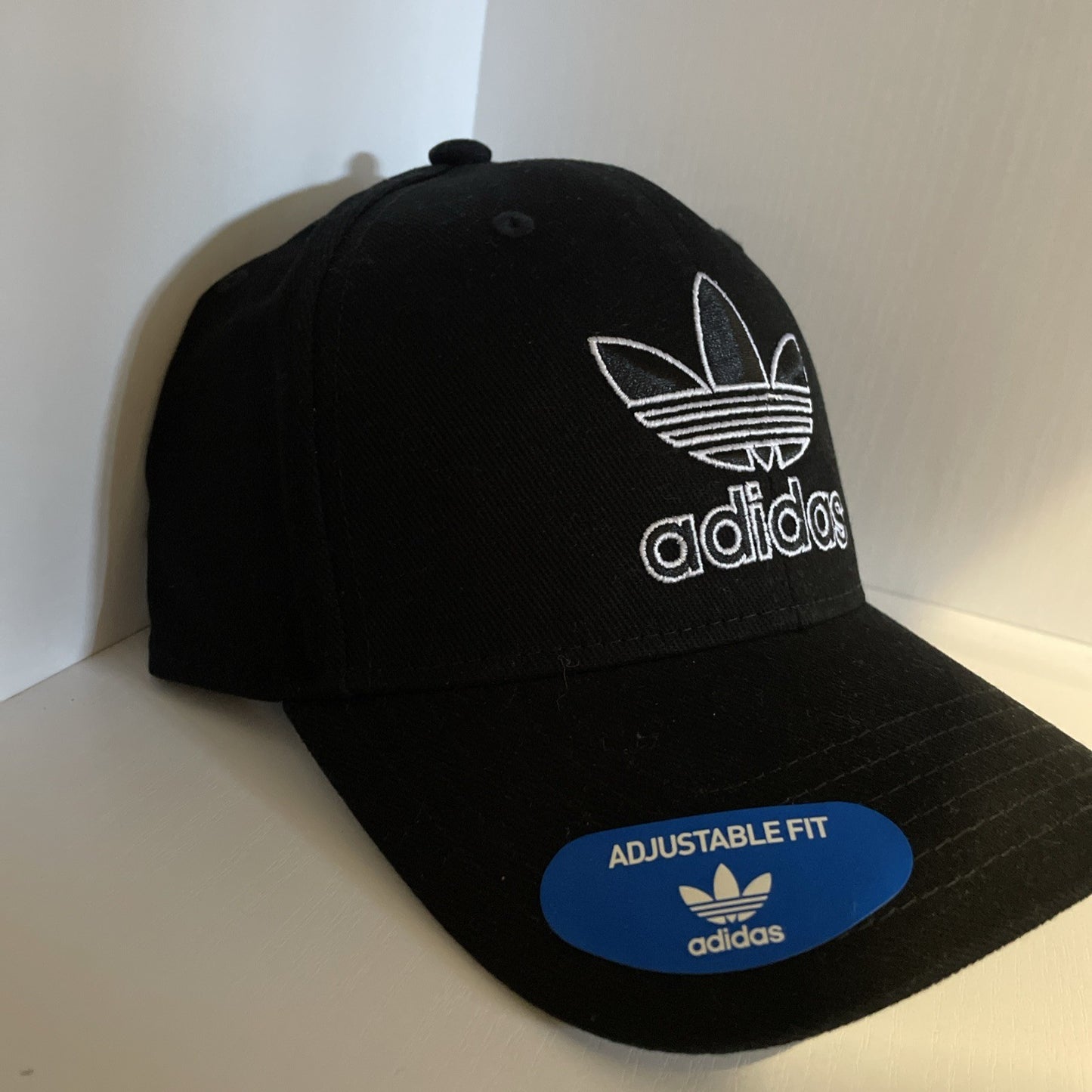 Adidas Hat (Black/White) Adjustable Fit New With Stickers