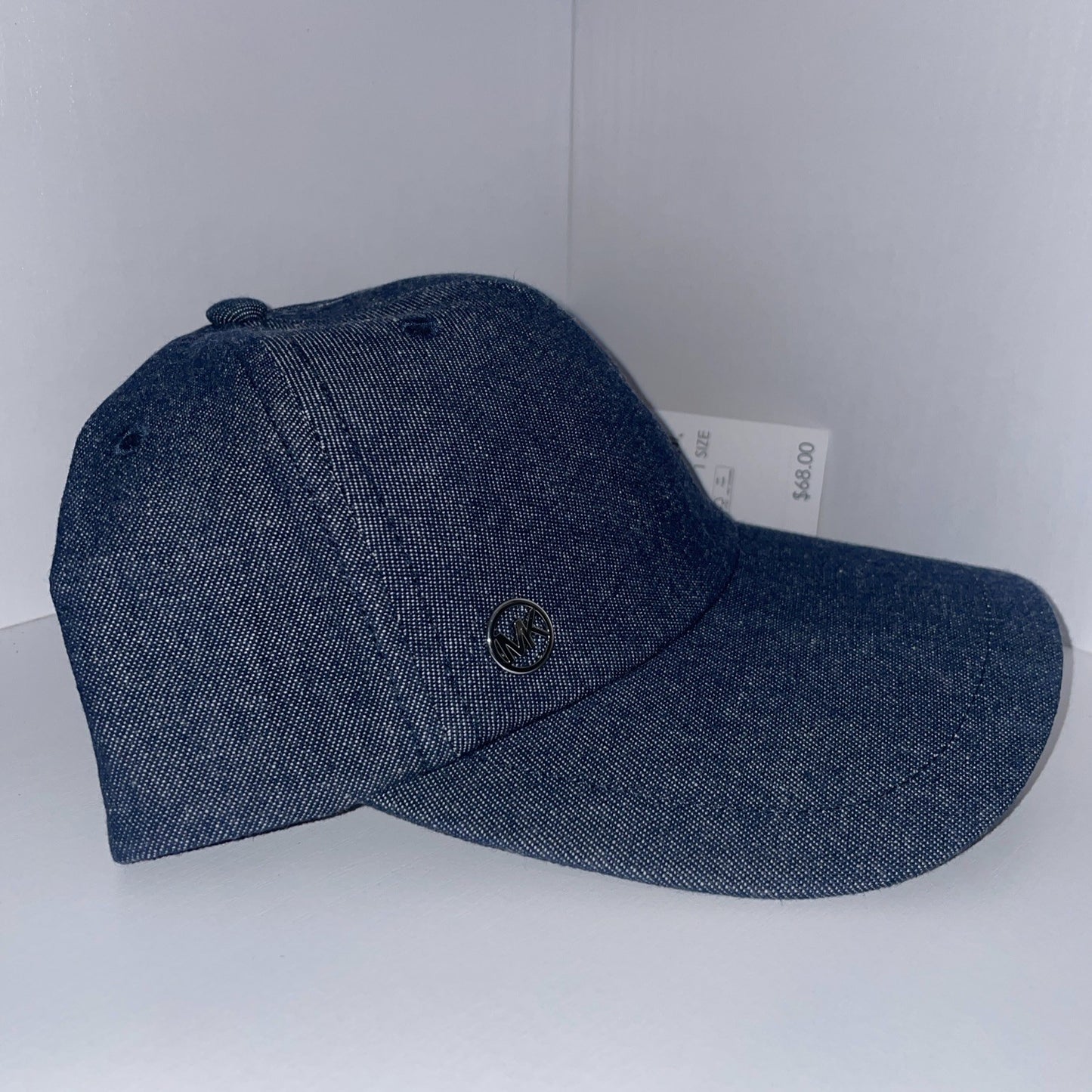 Michael Kors Womens Dark Denim Baseball Hat New With Tags $68 RSP