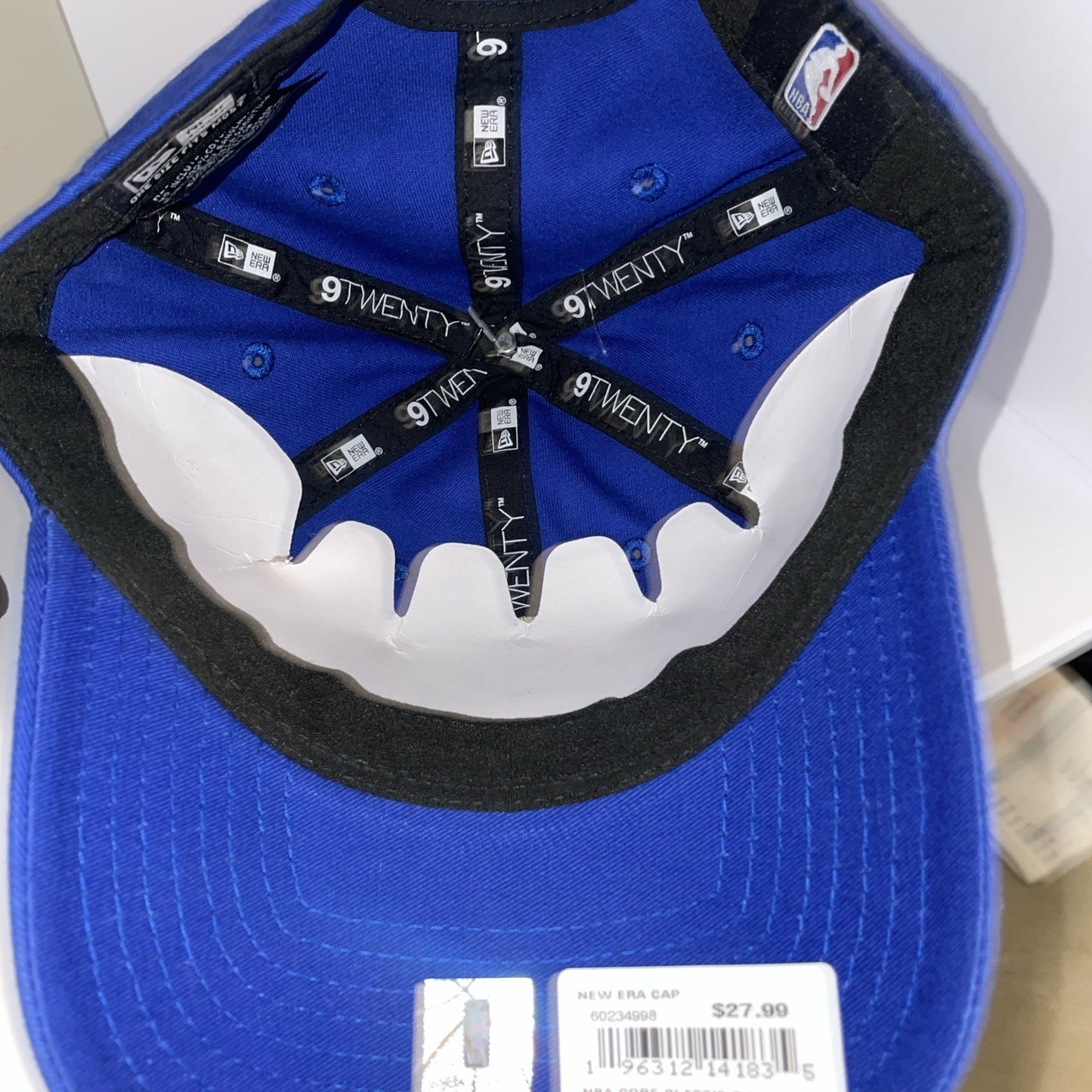 Golden State Warriors NBA New Era 9Twenty Core Classic Blue Adjustable Hat NWT