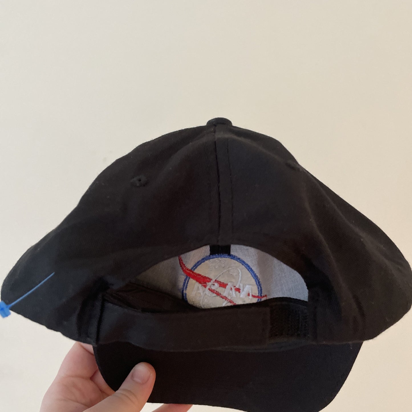 NASA hat Embroidered Black Cotton Back Hat Adjustable
