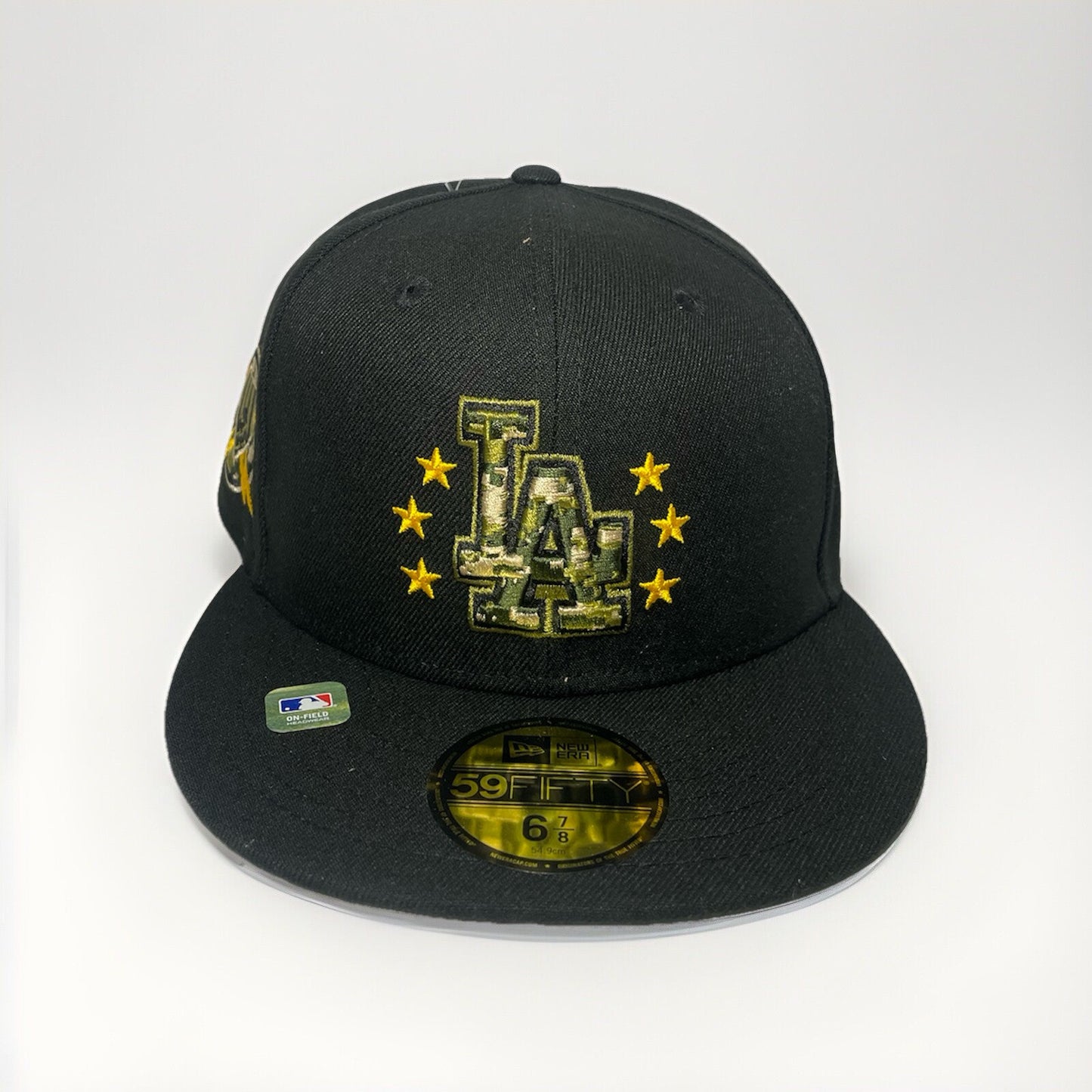 Los Angeles Dodgers Hat Cap Fitted 7 3/4 New Era 59Fifty Armed Forces Day Camo