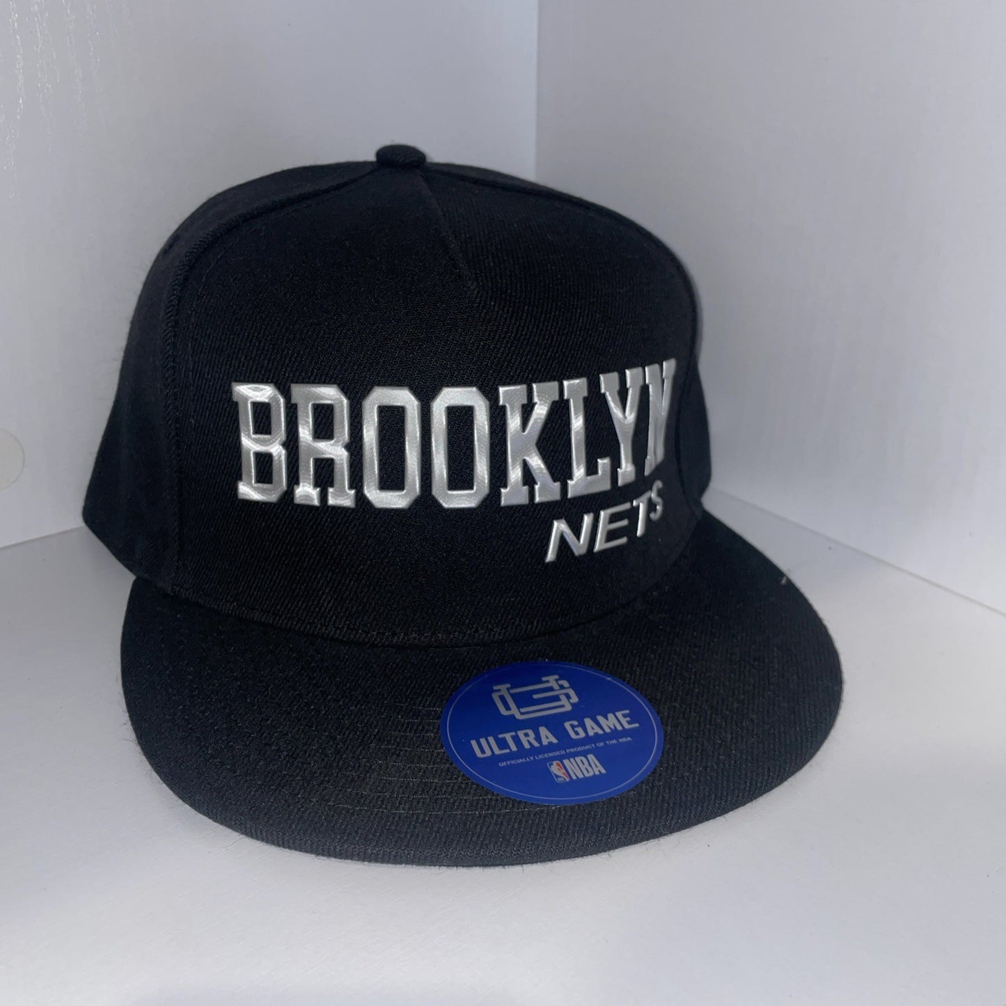 Brooklyn Nets NBA Official Ultra Game Hat/Cap Black SnapBack Adjustable NWT