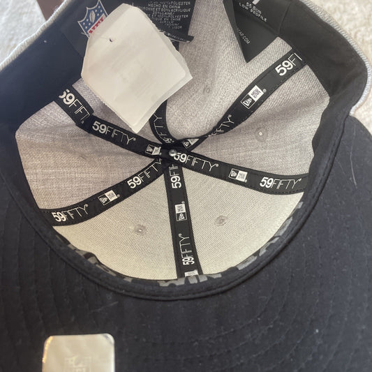 Las Vegas RAIDERS NFL New Era 59FIFTY fitted hat football NFL hat Size 7