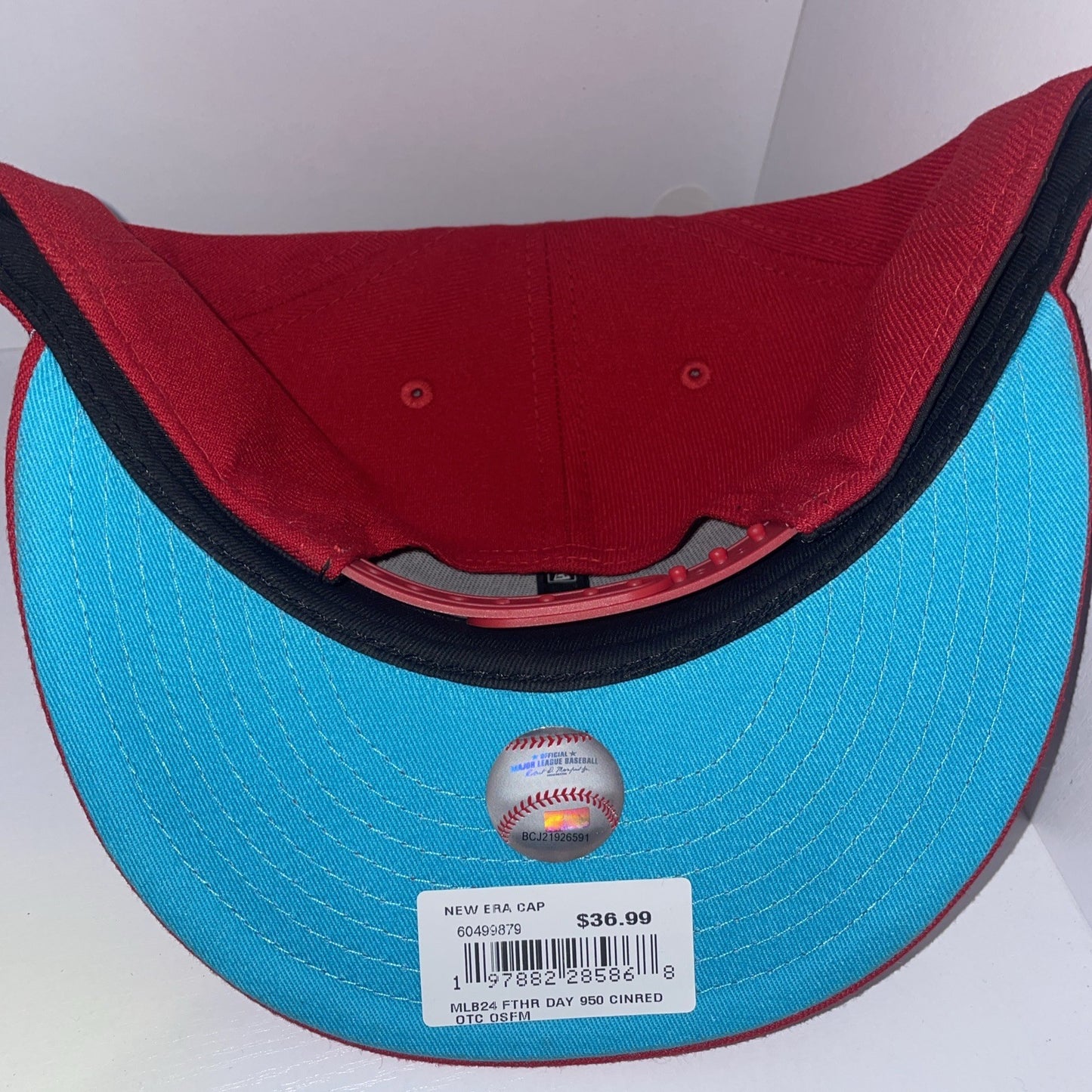 New Era 59Fifty Cincinnati Reds Cap Father’s Day Red Fitted Hat OSFM Nwt